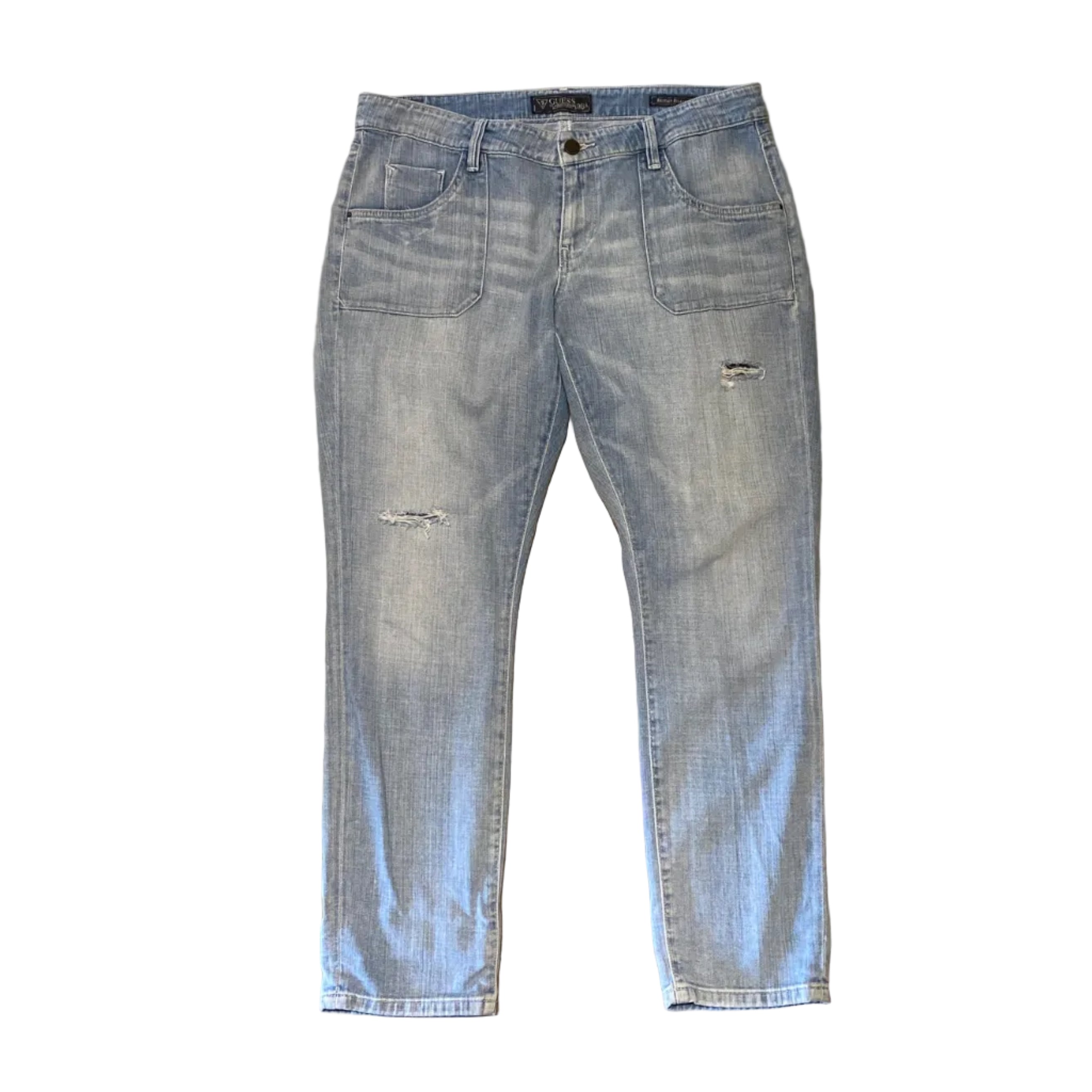 Guess Brittney Relaxed 34 29 Denim Cropped Pants