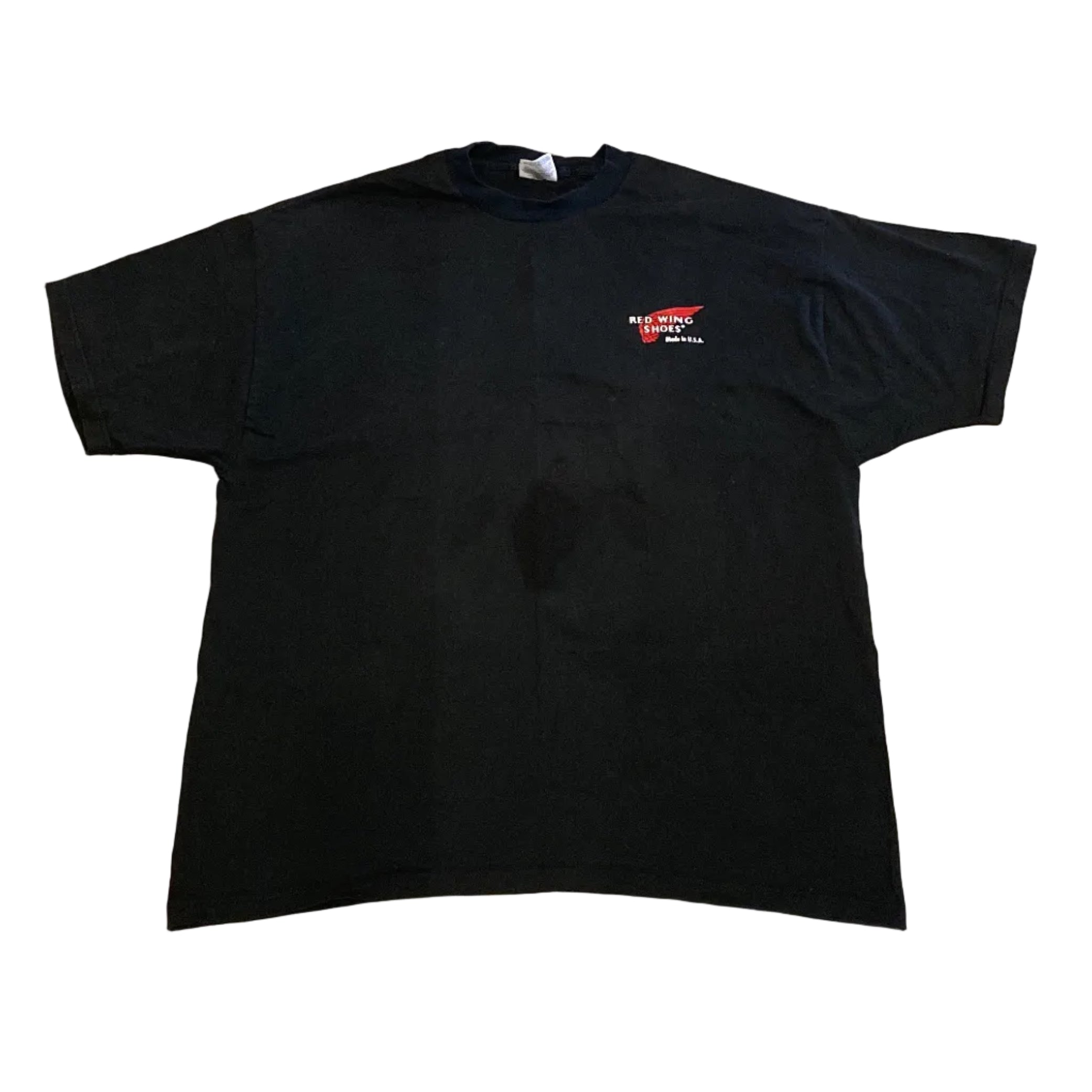 Jerzees Red Wing Shoes Black XXLarge Made in USA Shirt