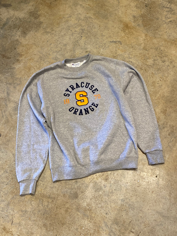 Champion Syracuse Orange Grey Medium Crewneck