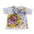Ed Hardy Love Kills Slow White XLarge with Front & Back Print