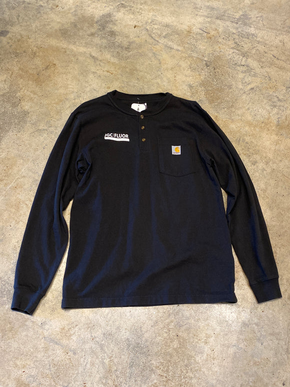 Carhartt Loose Fit Small Long Sleeve Pocket Black Shirt JGC