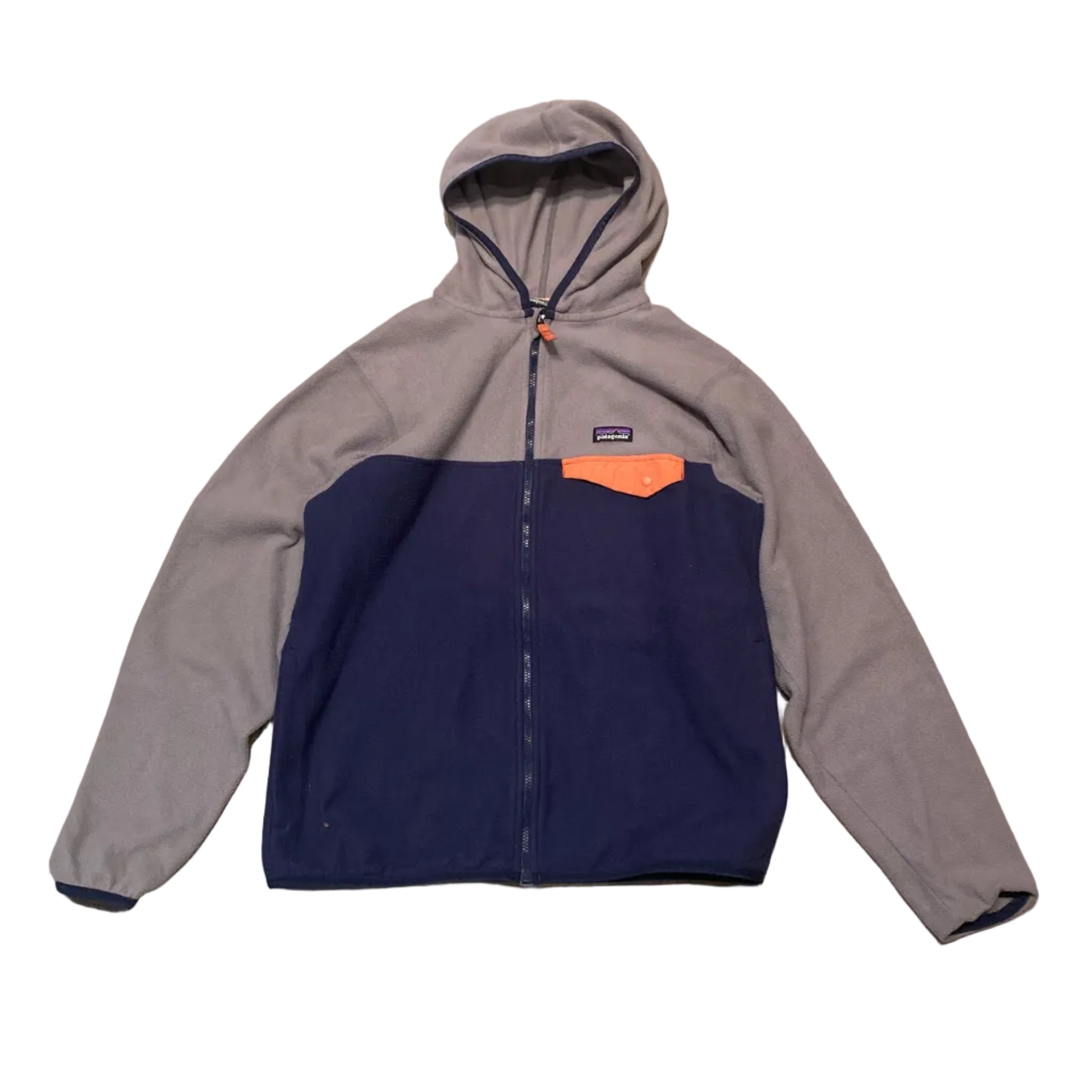 Patagonia l Full Zip Up Micro D Snap T 14 XLarge Kids Hooded Fleece Sweatshirt