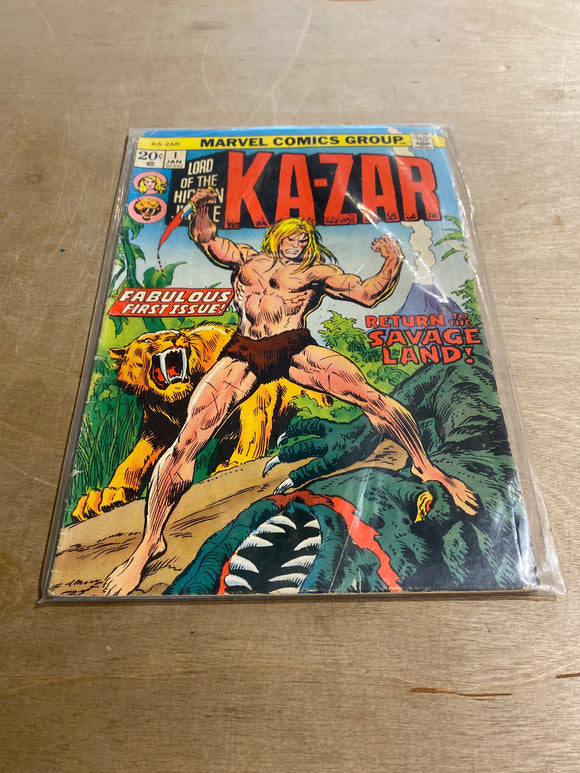 Marvel Ka-Zar First Issue 1 Jan Comic