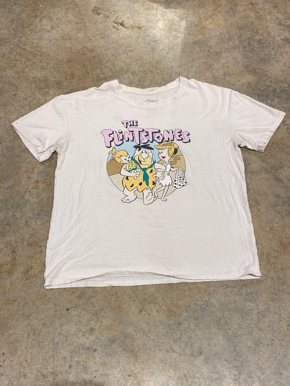 The Flintstones White Shirt Medium