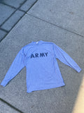 Army Grey Long Sleeve Grey Reflective Shirt