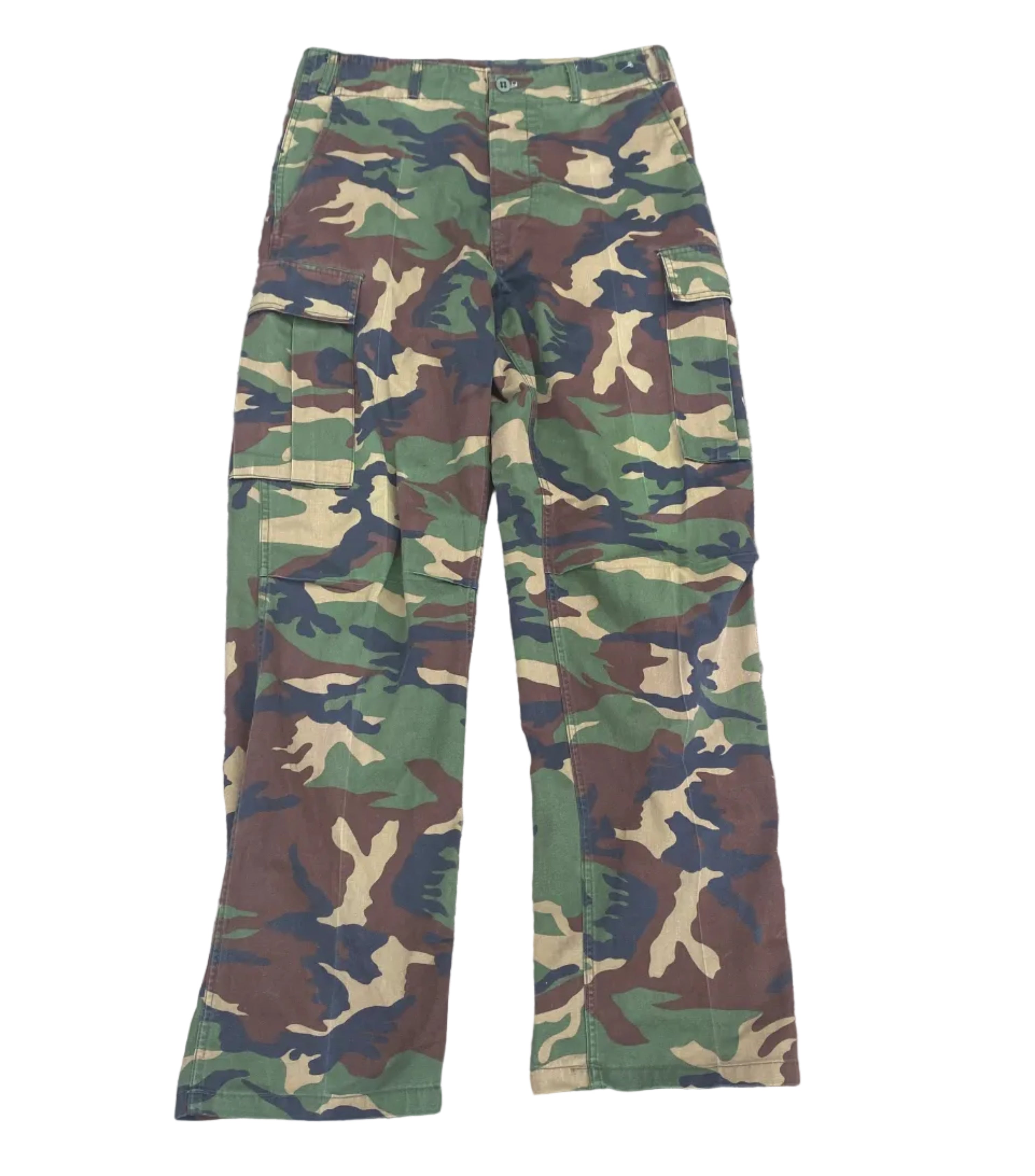 South Korean Military Vintage ROK Woodland BDU Cargo Pants | November 1996 | Korean Army 30 30