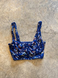 Unbranded Blue Lace Small Bra with Florals