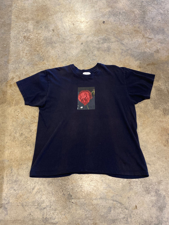 Supreme Xlarge Navy Blue Araki Rose Shirt RV058