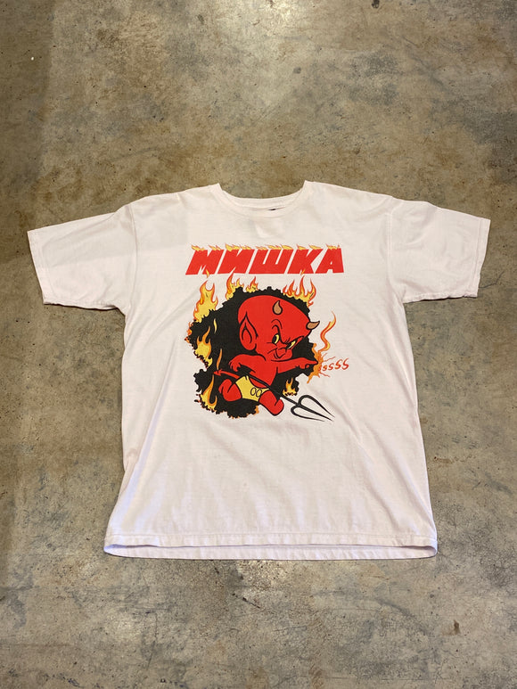Mishka Medium White Hot Stuff Shirt