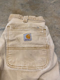 Carhartt Double Knee No Rivet Tan Made in Nicaragua 32 32 Pants