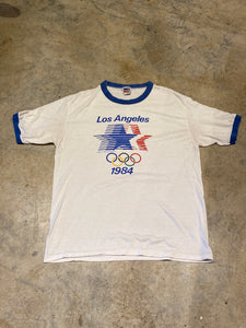 Levi 1980 Los Angeles Olympics Ringer Large Shirt