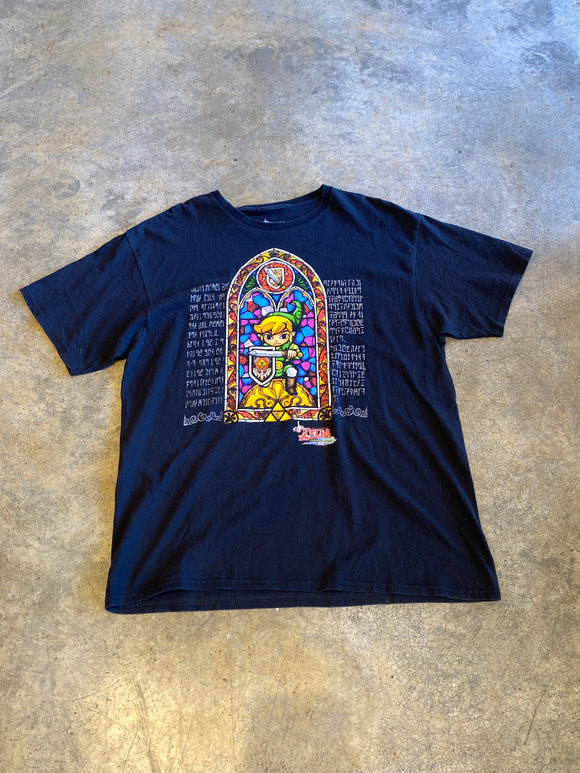 The Legend of Zelda Windwalker 2014 Black XLarge Shirt