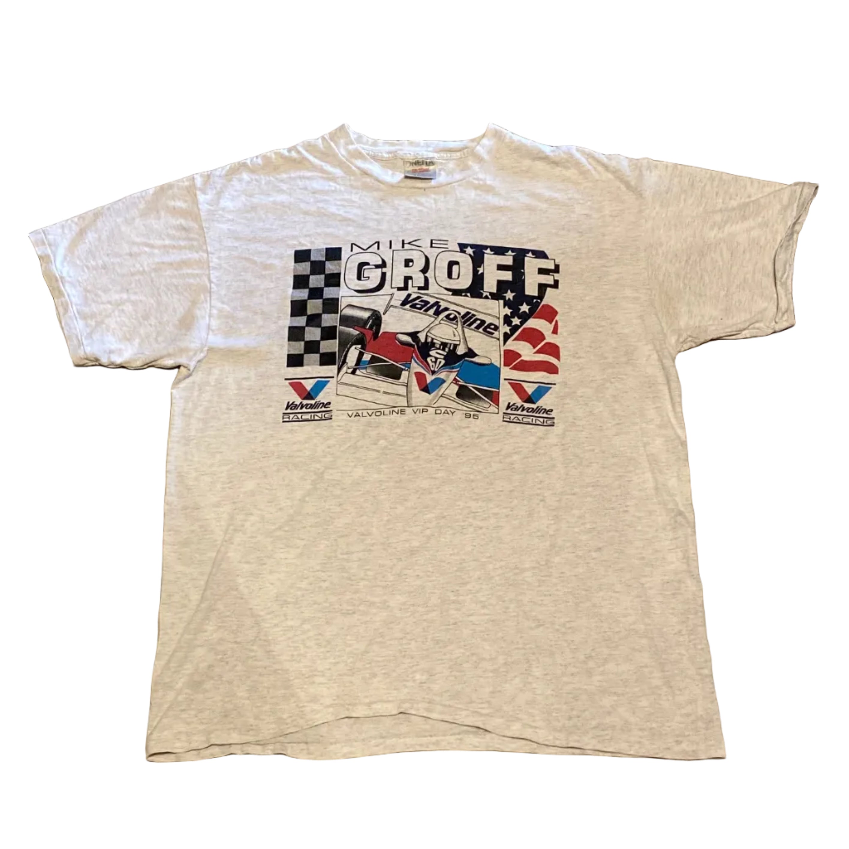 Oneita Mike Groff Valvoline Racing 1996 Vintage XLarge Shirt
