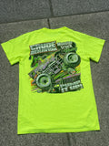 Crude Behaviour Neon Yellow SS Monster Truck Shirt