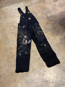 Carhartt Black Painters Delight Overalls 32 32 Made In India