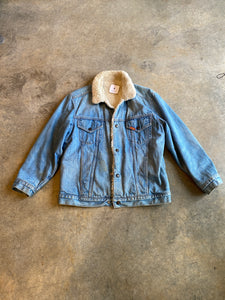 Big John Sherpa Lined Medium Denim Jacket Made in Japan Vintage
