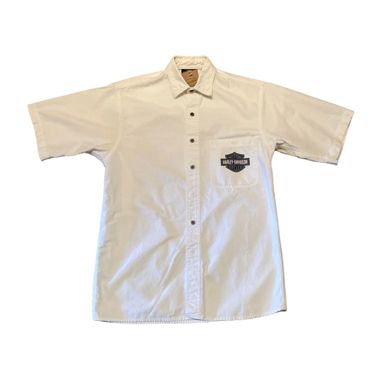 Harley Davidson Milwaukee White Button Up Shirt Small