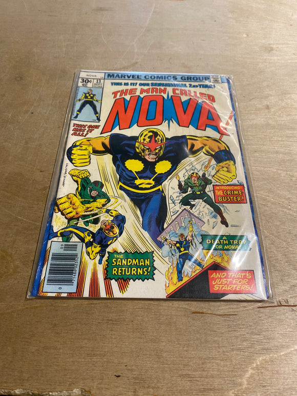 Marvel The Man called Nova #13 Sept Comic Book 1977