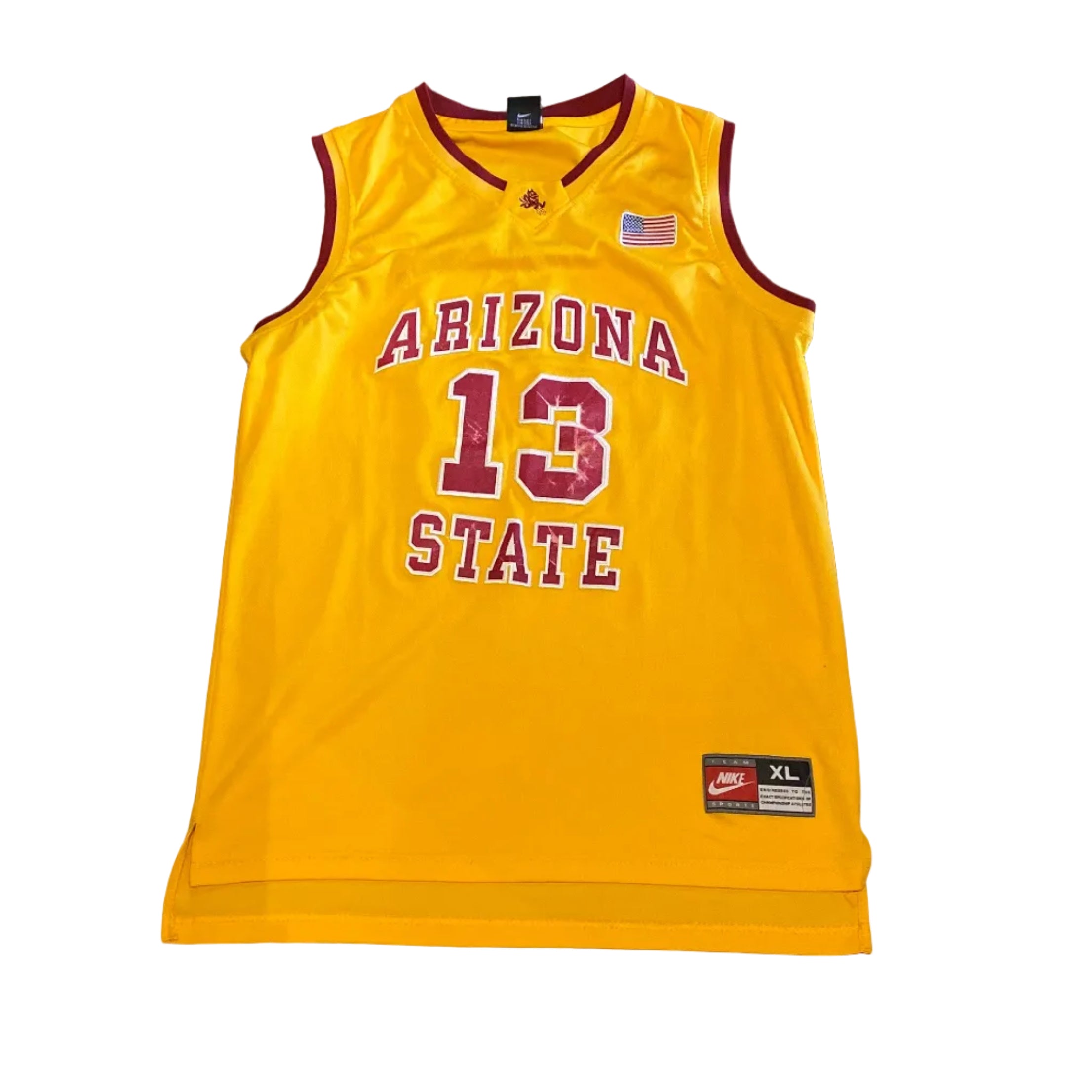 Nike James Harden 13 Arizona State Sun Devils Yellow Jersey