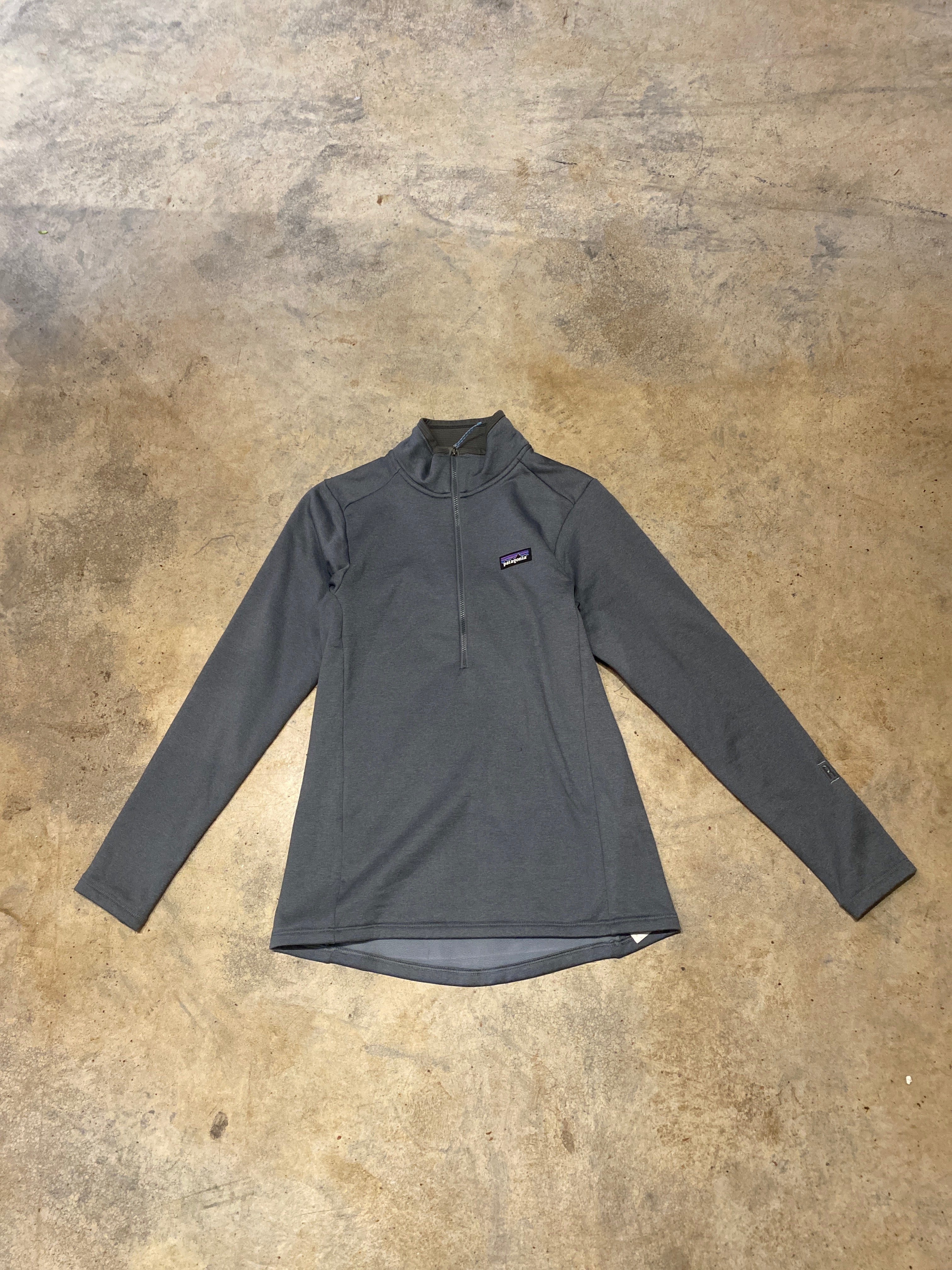 Patagonia Quarter Zip Liner Small Grey