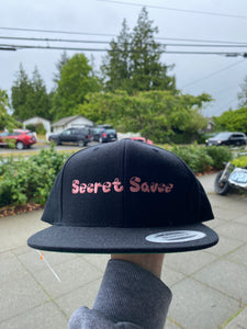 Secret Sauce 5 Panel Snap Back Black Hat RV090