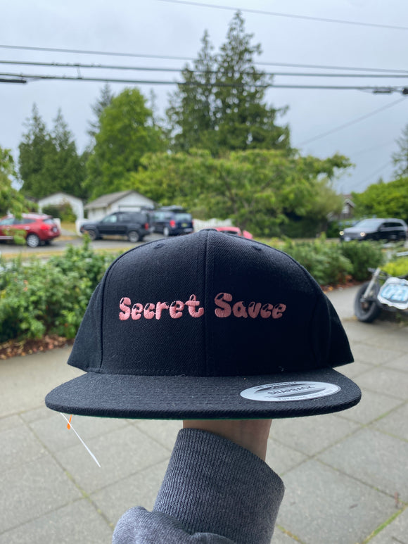 Secret Sauce 5 Panel Snap Back Black Hat RV090