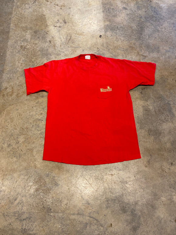 American Born Winston Red Made in USA XL Shirt
