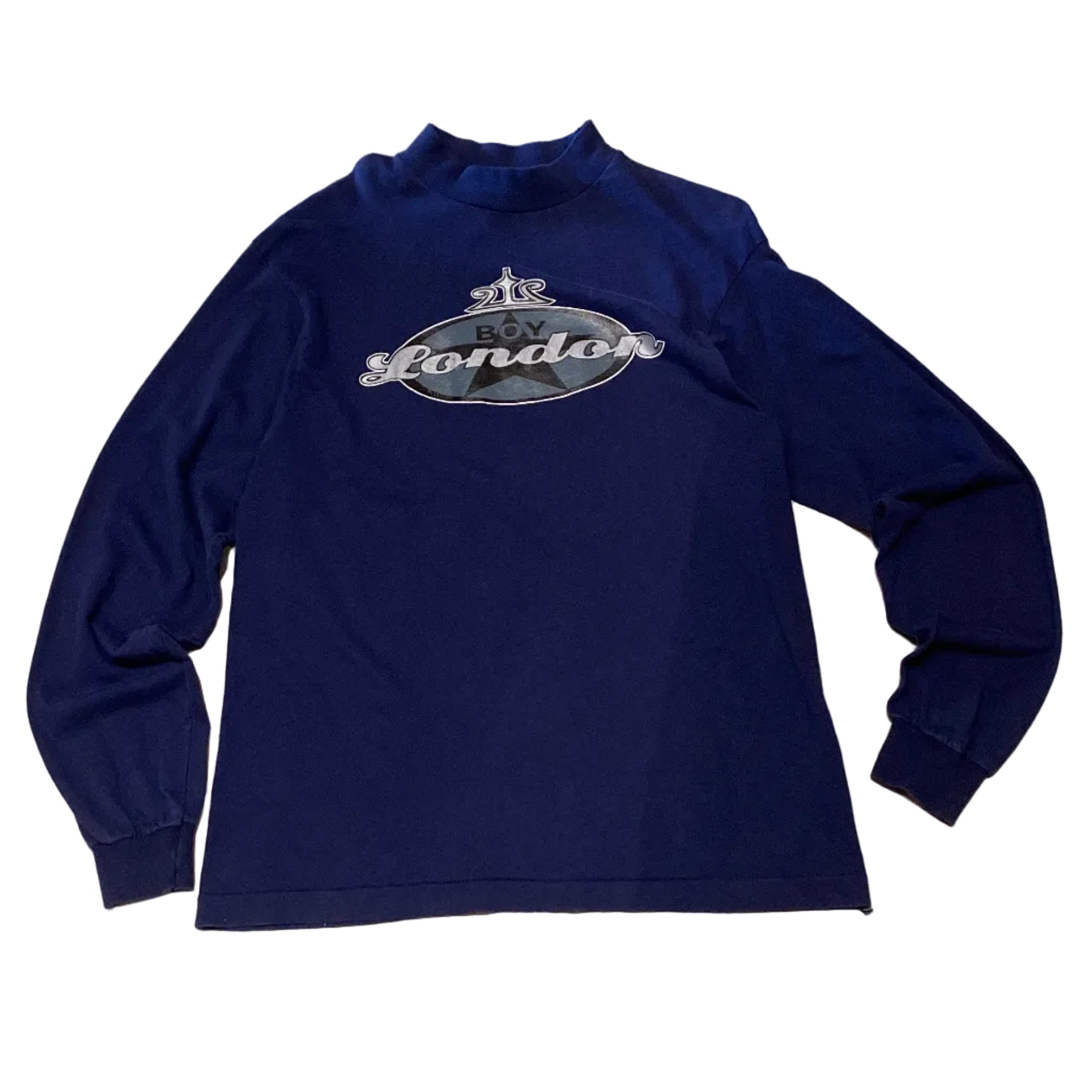 Boy London Vintage Made in Canada Navy Blue LS Shirt