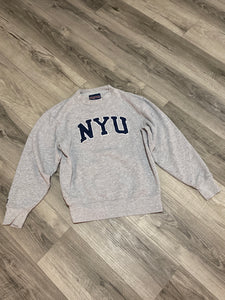 Jansport NYU Grey Crewneck Sweater Small