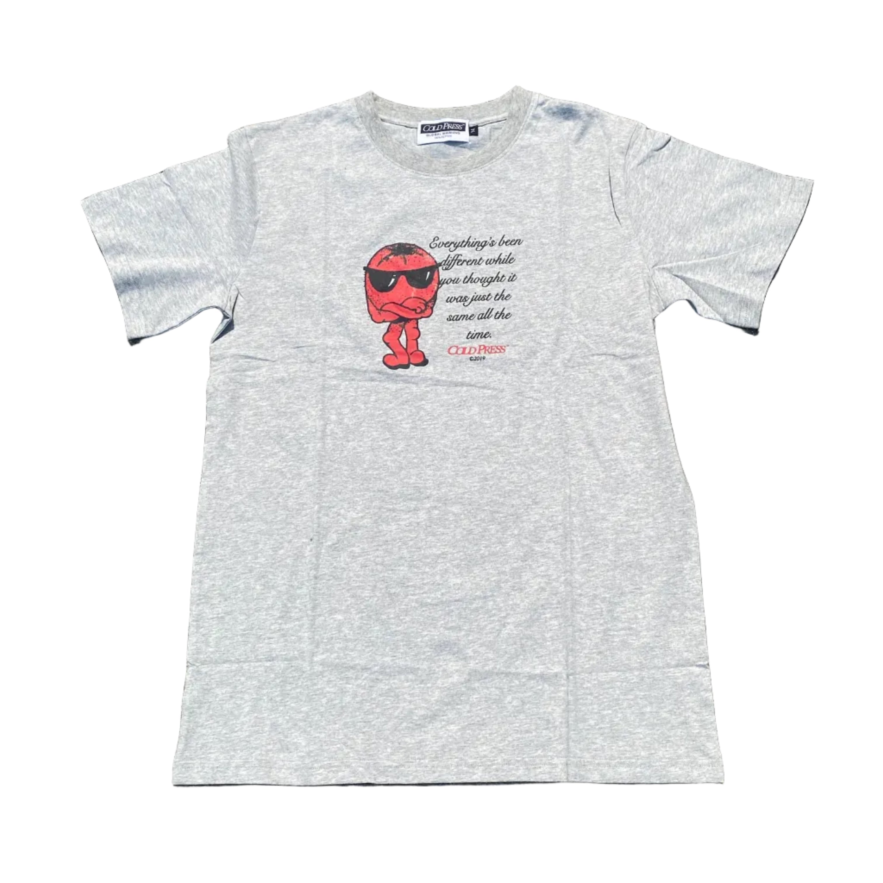 Cold Press Everything's Been Different Streetwear 2019 SS Medium Grey Shirt