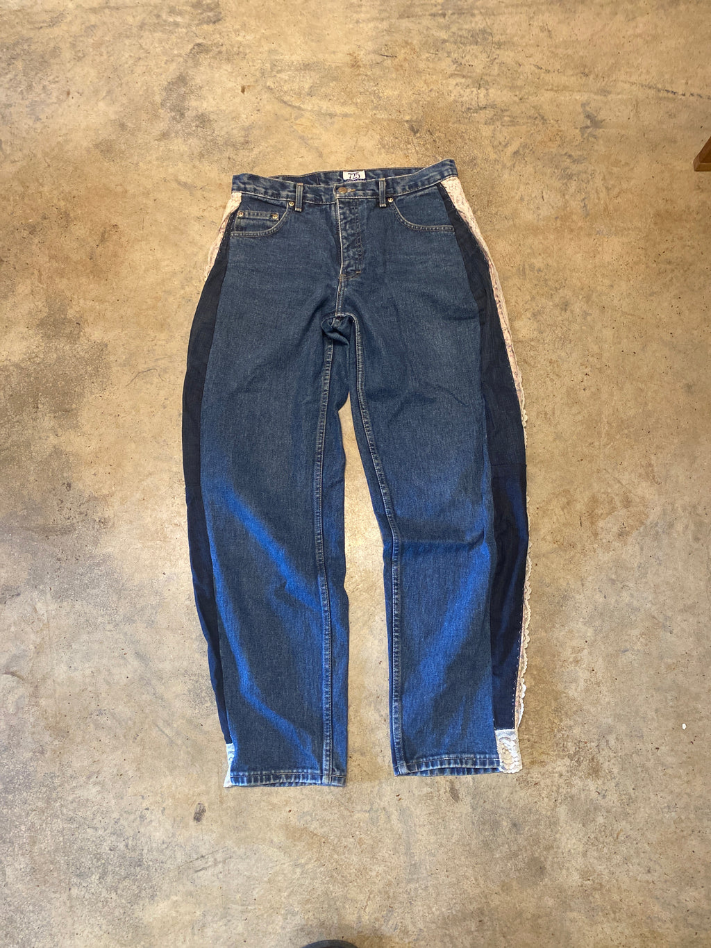 Salty Collections Reworked 725 Originals Lace Edged Pants