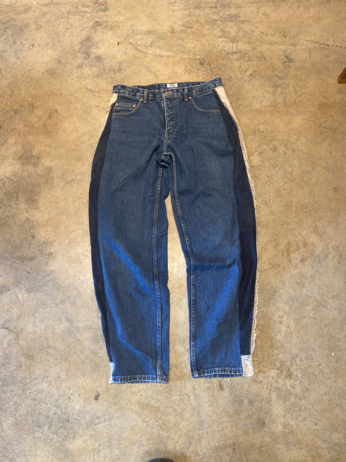 Salty Collections Reworked 725 Originals Lace Edged Pants