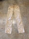 Carhartt Double Knee No Rivet Tan Made in Nicaragua 32 32 Pants