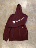 Carhartt Burgundy Hoodie Medium