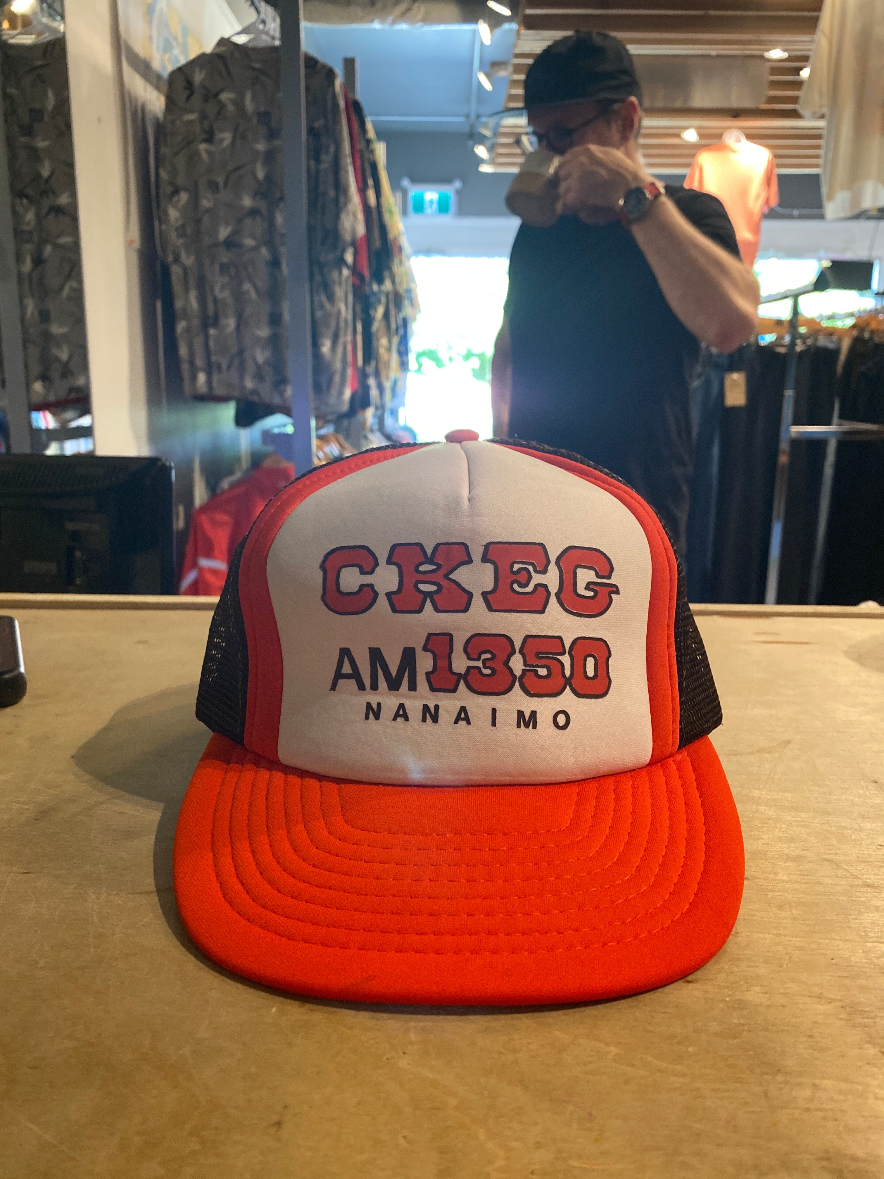 Vintage CKEG AM1350 Vintage Trucker Hat