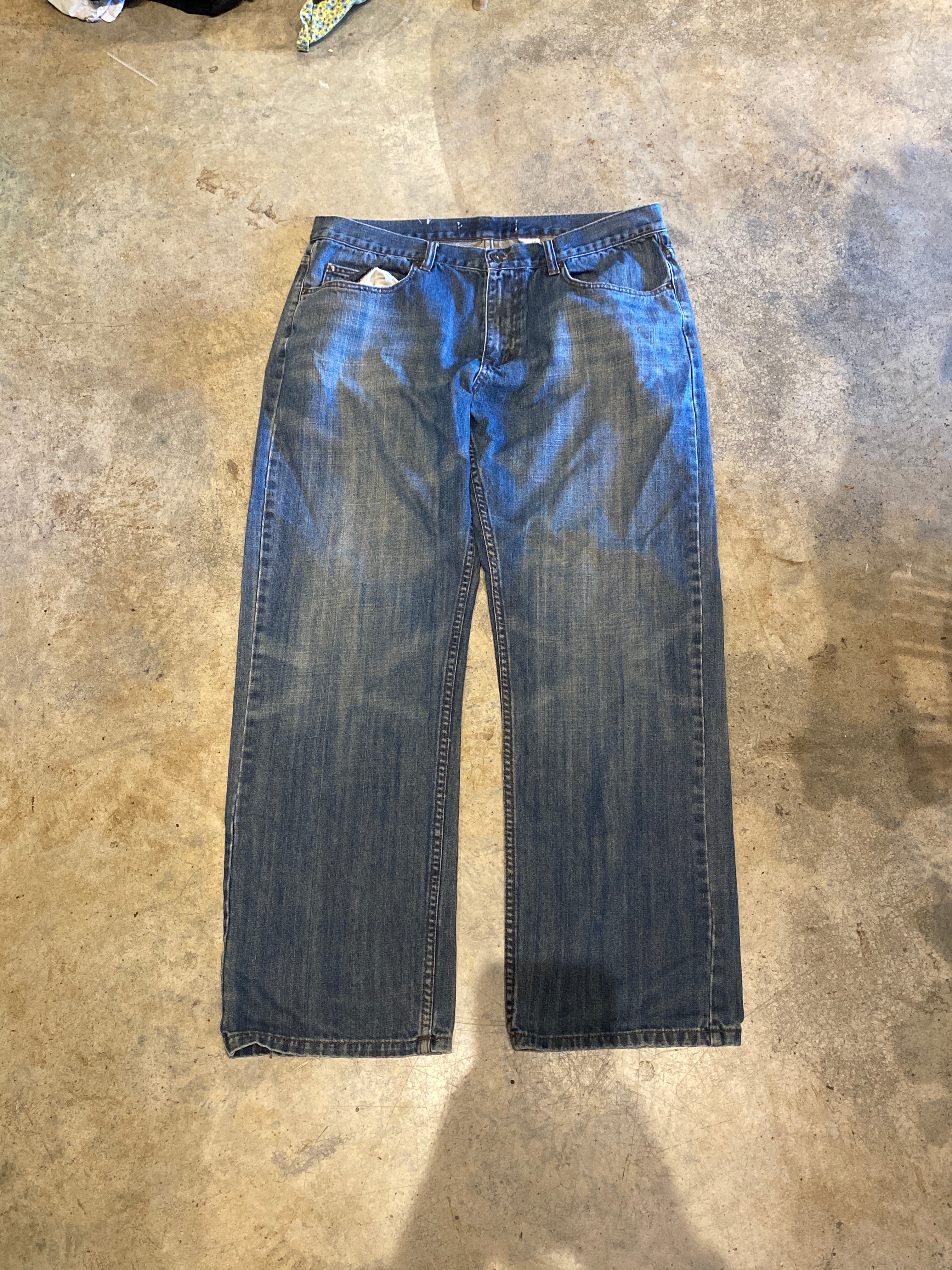 Unbranded Vizstim Tribal Design Denim 36 30 Pants