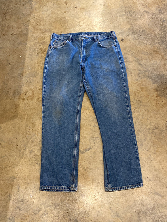Carhartt 38 32 Blue Mexico Regular, Traditional fit Jeans B18-DST RV008