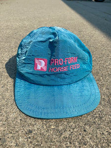 Pro-Form Horse Feed Made in Canada Blue Shiny Hat