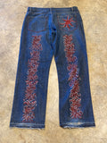 George Mondo Denim 38 30 HandPainted