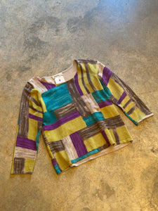 Jones & Co Block Color Shirt Vintage Small