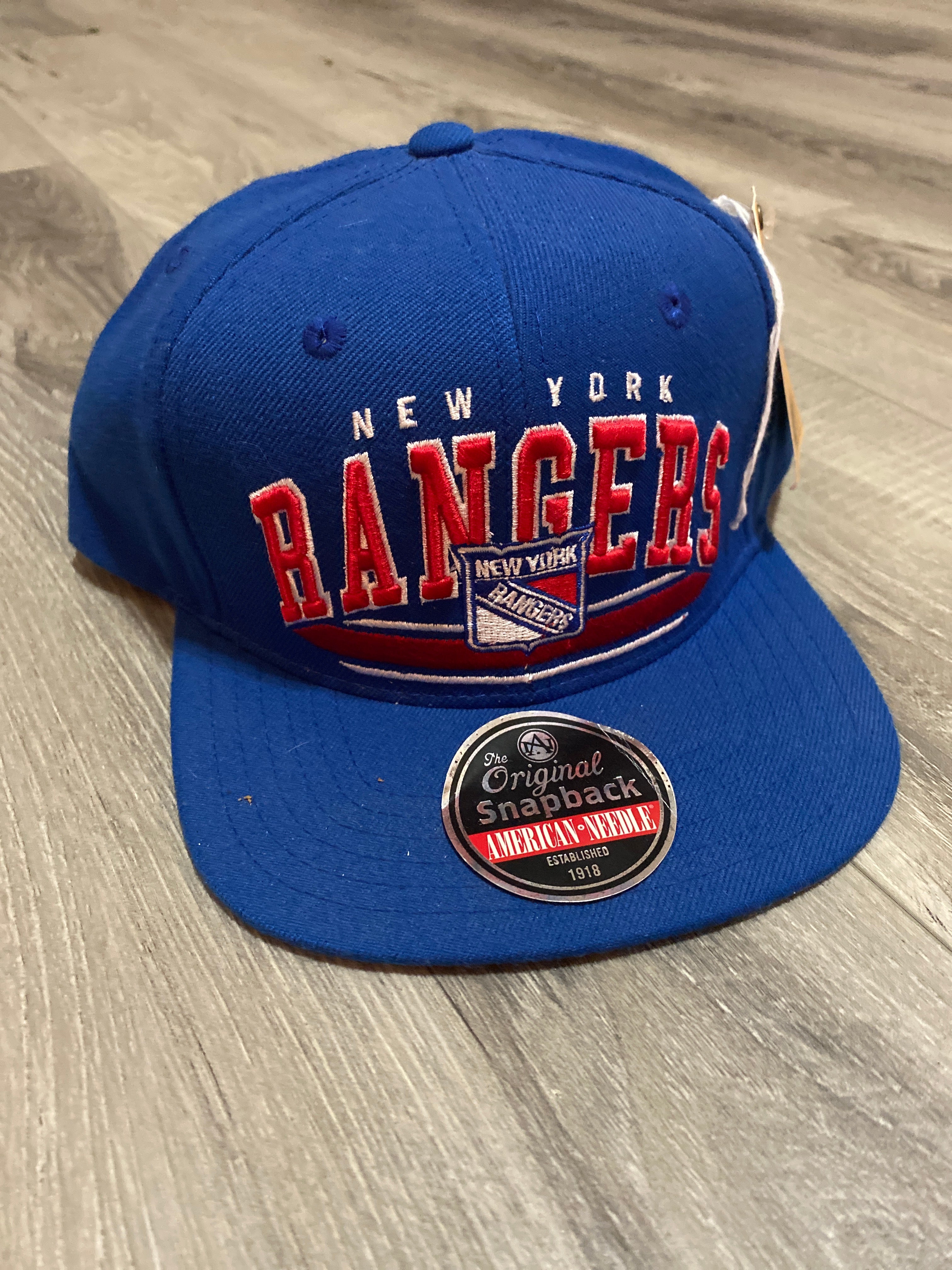 American Needle New York Rangers Blue SnapBack Hat