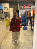 Woolrich Red Plaid Wool Jacket 44