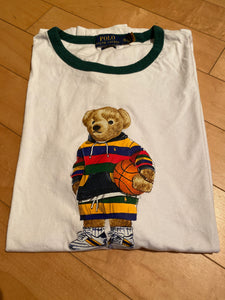 Polo Ralph Lauren XXLarge White Teddy Basketball Shirt