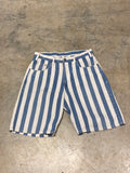 Arizona Blue White Striped Shorts 33 Made in USA