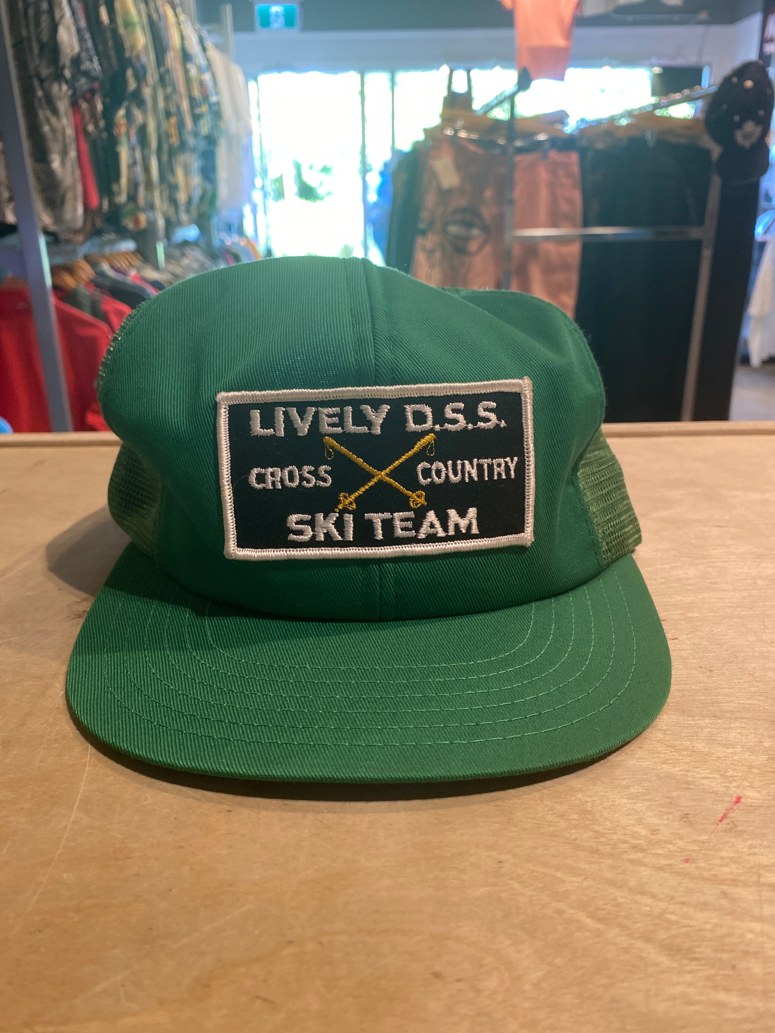 Vintage Lively D.S.S Ski Trucker Hat