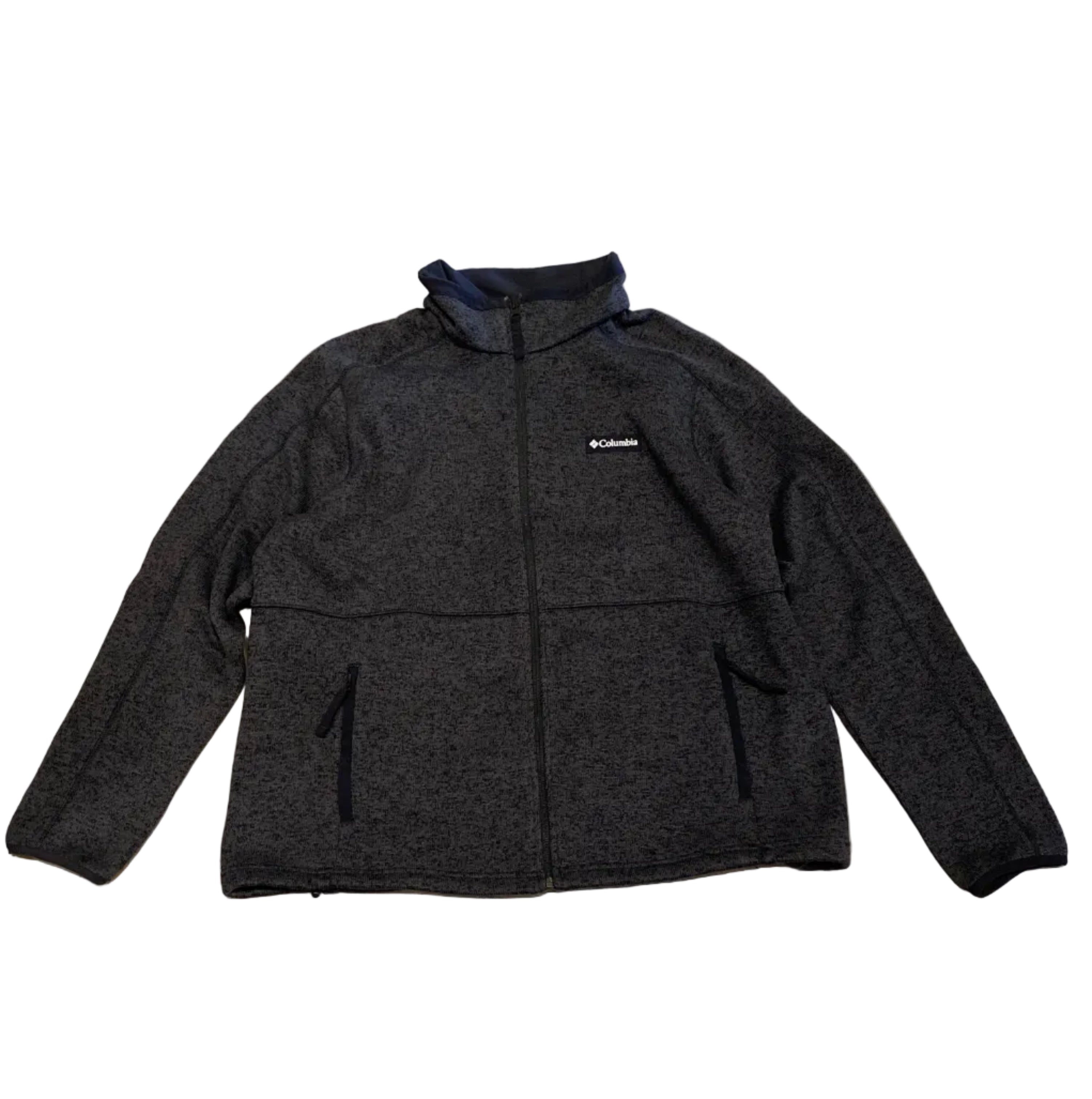 Columbia XXLarge Grey Zip Fleece Made in Bangladesh