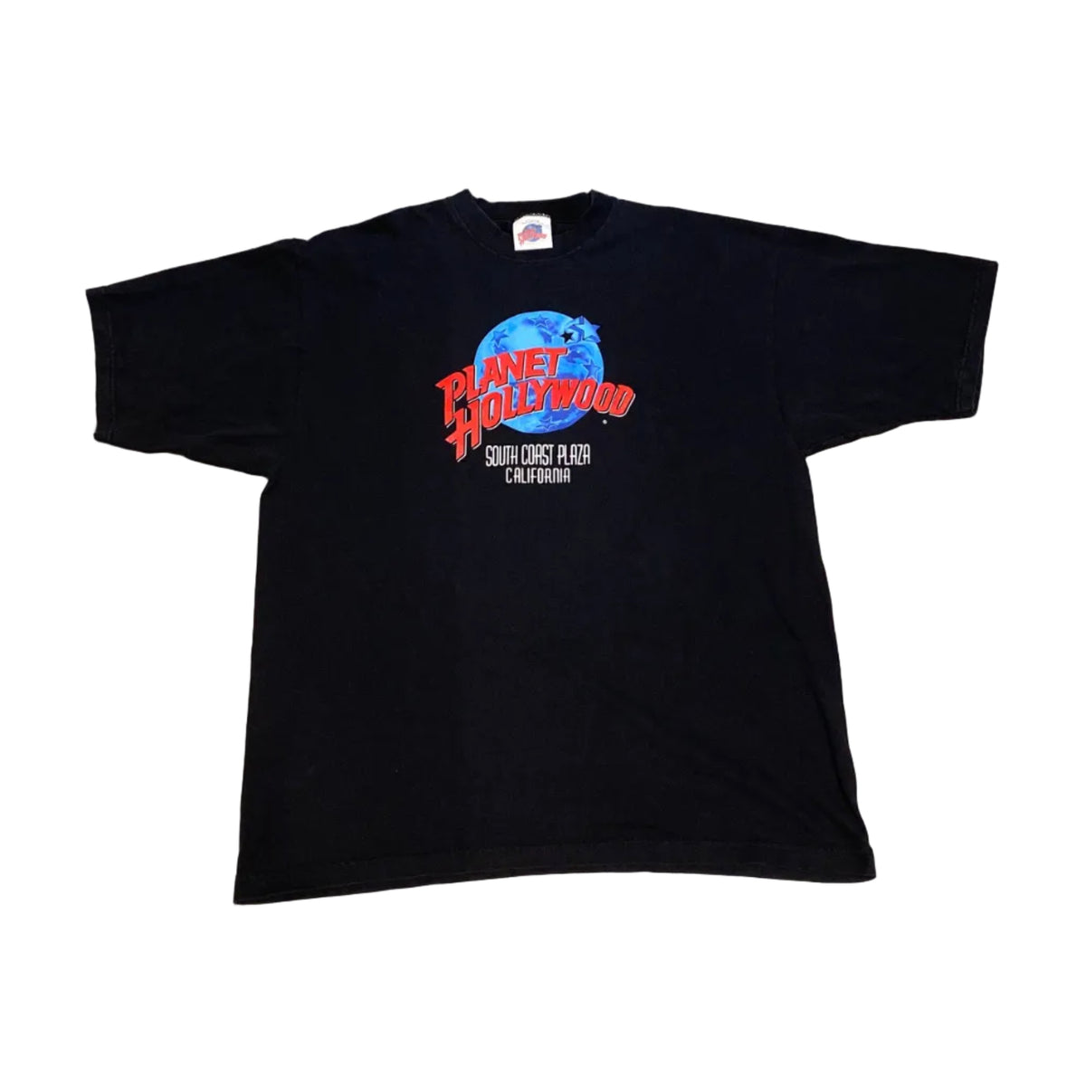 Planet Hollywood South Coast Plaza Shirt Black Y2K Made in USA Licensed XLarge
