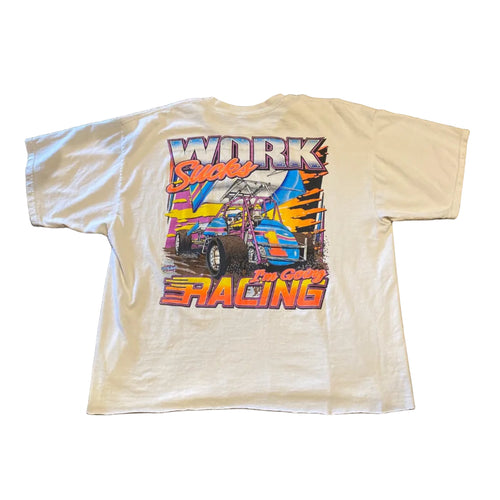 Addicted to Dirt Work Sucks Oversized Shirt