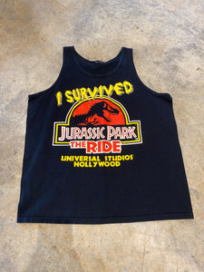 I survived Jurassic Park Black Tank Top