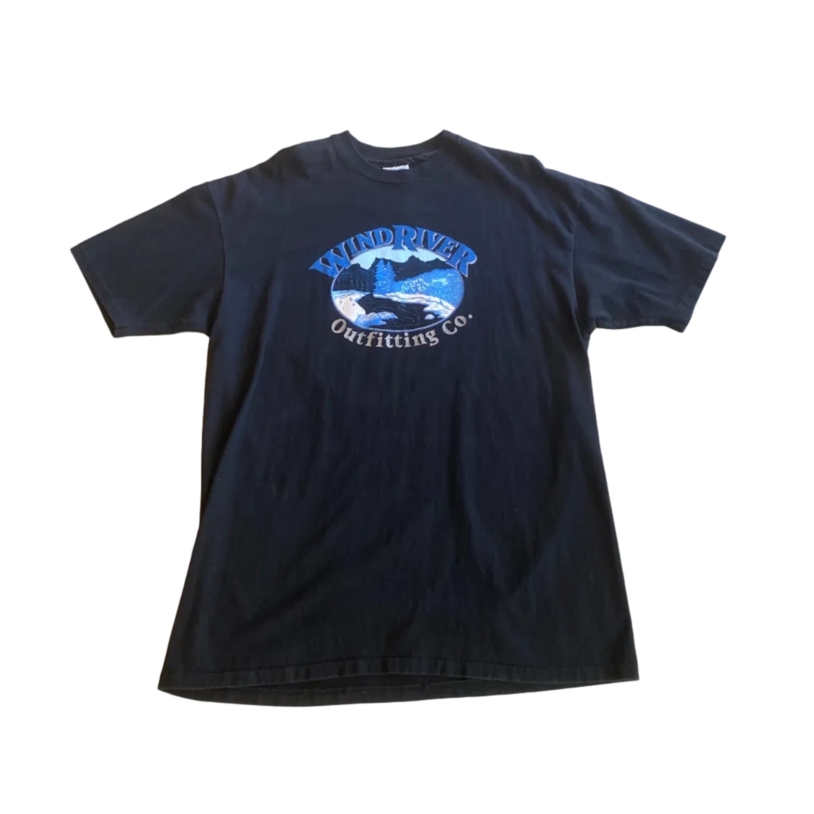 Hanes WindRiver Outfitting Co. Black Vintage XXLarge Shirt